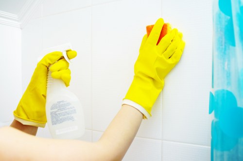 Professional curtain fabric cleaning process